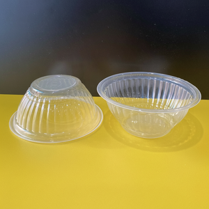 Eco-friendly Super quality Manufacturer PP Plastic <b>Bowl</b> 12/16/20/28oz Transparents for Snacking Food Salad <b>with</b> <b>Lid</b> Customized - Product Image 1