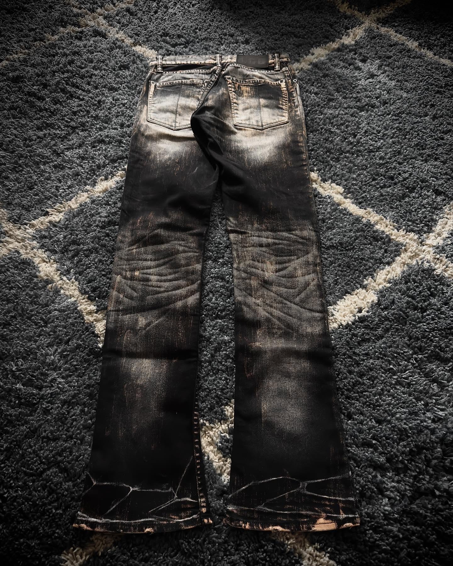 パンツ archive coated waxed Flared Denim Flared Wax Denim – lilbastardboy