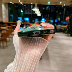 Fundas de Teléfono de Lujo con Recubrimiento de Papel Brillante y TPU para <span class=keywords><strong>Samsung</strong></span> S23 S24 Ultra S22Plus S25Fe A17 A56, Protección de Lente con Película, Cubierta Magnética - Product Image 3