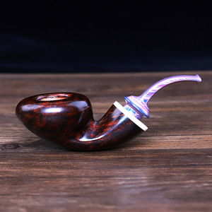 Handmade Wooden Tobacco Pipe Freehand Shape Solid Wood Smoking Accessory Zhejiang Origin Personal Gift - Product Image 3