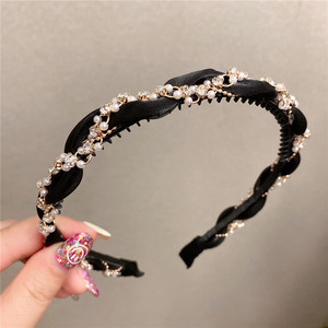 Diadema de Hada de cristal con diamantes de imitación para mujer, accesorios para el cabello, diadema de perlas - Product Image 3