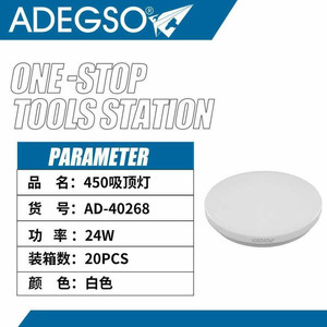 แผงไฟเพดาน LED 24W ระดับ IP44สำหรับบ้านสำนักงานห้องนอนและห้องครัวฐานควบคุมด้วยพลาสติก - Product Image 1