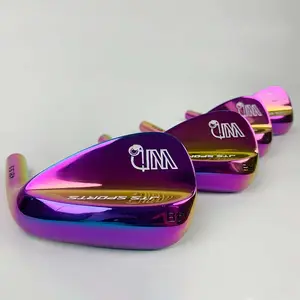 Cuña de golf de alta calidad con logotipo personalizado, cuñas de golf arcoíris, cuña de golf para hombre