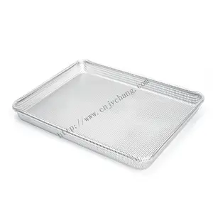 Plaque de cuisson en aluminium entièrement perforé durable 18 ''x 26'' x 1.05 ''Plateau de cuisson Ensemble de moules à pain pour aliments Ustensiles de cuisson