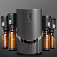 Diffuseur d'huiles essentielles sans eau portable, électrique, numérique, alimenté par batterie, rechargeable par USB, pour voiture
