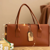 Wieder verwendbare Luxus-PU-Leder-Verpackungs box Schmuck Handheld-Aufbewahrung sbox Handheld Leere Box für Wein kosmetik Tee Bier Pu Bag
