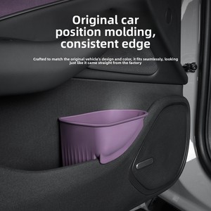 Cubo de Basura de Silicona Premium para Coche, Soporte para Paraguas, Caja Organizadora Multifuncional para Interiores, Accesorios para <span class=keywords><strong>Xiaomi</strong></span> SU7 EV - Product Image 2
