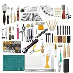 Leather Craft Package Hand-sewn Set Leather Craft Tools 336pcs Leather Craft Tool Set