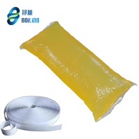 Colle thermofusible à application uniforme, couleur jaune, pour le rembourrage, fixation Velcro, application au rouleau, processus 150-180°C