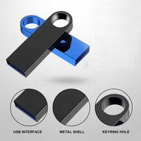 Özel Logo Metal USB Bellek 2.0 2GB 4GB 8GB 16GB 32GB 64GB USB Flash Sürücü Mini USB Bellek