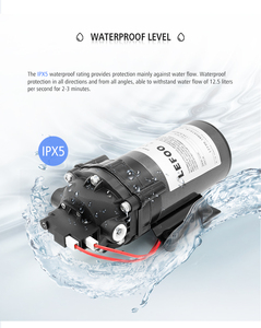 ปั๊มน้ำขนาดเล็ก LEFOO 230V AC แบบใบพัดเปิด  ปั๊มเพิ่มแรงดันตามต้องการ สำหรับระบบหมุนเวียนน้ำในรถบ้าน รุ่น LFP6150T - Product Image 2
