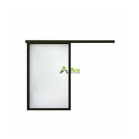 Ace portes coulissantes en verre, serrure de porte coulissante cadre en aluminium, porte coulissante en verre, armoire avec miroir