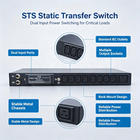 Interruptor de Transferencia Estática Duradero de 32A, 220V, con Función de Alarma, Montaje en Rack de 19 Pulgadas, Ideal para Centros de Datos IDC