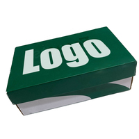 Boîte à chaussures personnalisée, grande taille, boîte à chaussures de sport, boîte d'emballage en carton noir avec logo
