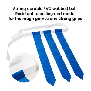 Palloni da calcio bandiera del personale di calcio set cinture bandiere per bambini giovani adulti giocatori di formazione di attività di squadra - Product Image 5