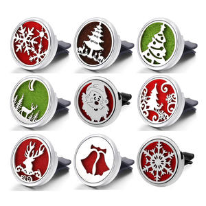 Diffuseur de parfum pour voiture en acier inoxydable avec logo personnalisé, clip de ventilation et tampons offerts - Product Image 6