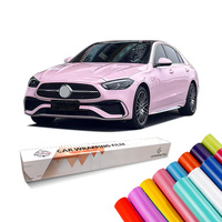 Autocollants de carrosserie Colorcard Luxury, film décoratif pour voiture en PET brillant coloré rose blush, protection UV, garantie 5 ans