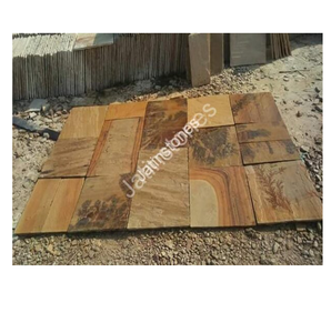 Losas de Piedra Arenisca Fósil de Menta, Piedra Natural para Revestimiento de Paredes, Pisos, Patios, Terrazas, Caminos, Decoración de Exteriores - Product Image 1