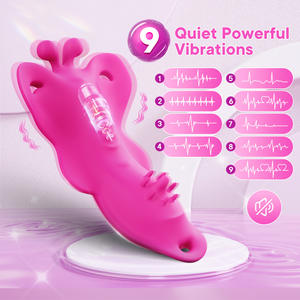 Vibrateur clitoridien en silicone contrôlé par application pour femmes, rechargeable par USB, 100% étanche, 9 fréquences, pour couples, usage adulte - Product Image 3