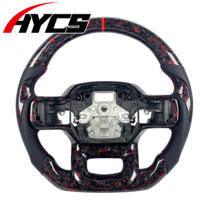 Volant <span class=keywords><strong>sport</strong></span> personnalisé en fibre de carbone pour <span class=keywords><strong>Ford</strong></span> Raptor <span class=keywords><strong>F</strong></span>-<span class=keywords><strong>150</strong></span> F150 <span class=keywords><strong>XLT</strong></span> F250 2024, accessoires intérieurs de voiture, mise à niveau, style racing - Product Image 1