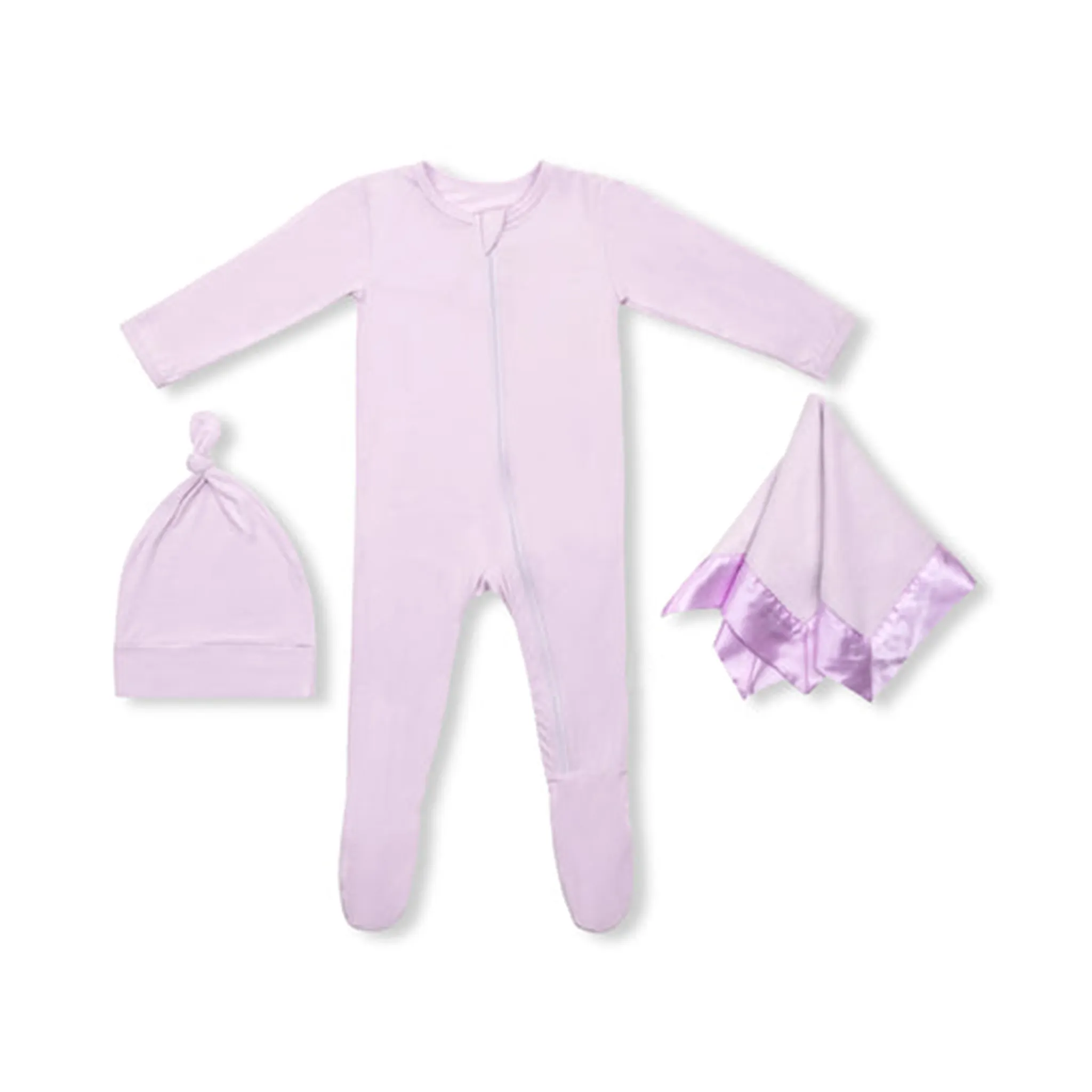 부드러운 대나무 유기농 코튼 아기 잠옷 담요 세트 아기 선물 세트 신생아 아기 세트 도매