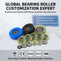 Roue pivotante en polyuréthane Techmo, rouleau en éponge PU, rouleau à revêtement PU, PU62630-9 626RS 6x30x9mm