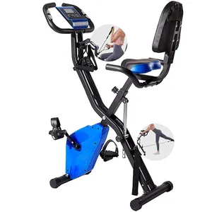 Zoshine için Fitness bisikleti ev egzersiz bisikleti ve dik kapalı bisiklet bisiklet pozisyon katlanabilir sabit makine