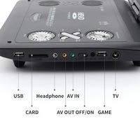 Reproductor Portátil KCR de Alta Calidad de 10.1 Pulgadas y 12V con TV, Plástico ABS, Resolución 720P 1280x800, Interfaz USB para Uso en Auto y Hogar