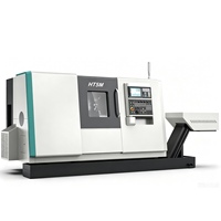Tour CNC automatique HT5M - Centre de tournage à lit incliné robuste avec système Fanuc, 2 axes, haute précision numérique, 380V