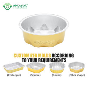 Bandejas <span class=keywords><strong>de</strong></span> aluminio <span class=keywords><strong>de</strong></span> pulgada para catering, desechables, para postres, salsas y alimentos congelados, con láminas <span class=keywords><strong>de</strong></span> dosificación y envasado. - Product Image 4