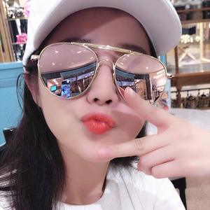 Gafas de sol con montura de metal para mujer, <span class=keywords><strong>lentes</strong></span> UV con espejo, personalizadas, 2020 - Product Image 4