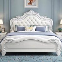 Lit rembourré moderne et simple pour adultes, tailles Queen et King, lit de luxe moelleux avec rangement, cadre de lit élégant, mobilier de chambre, vente en gros pour appartements