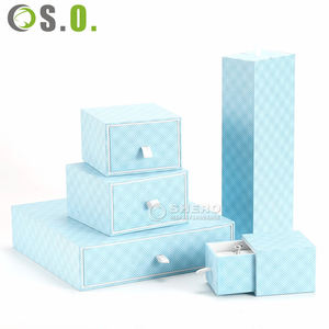 Caja de embalaje para joyería con logotipo personalizado, cajón, caja de regalo para joyería, caja deslizante para joyería de crema facial - Product Image 1