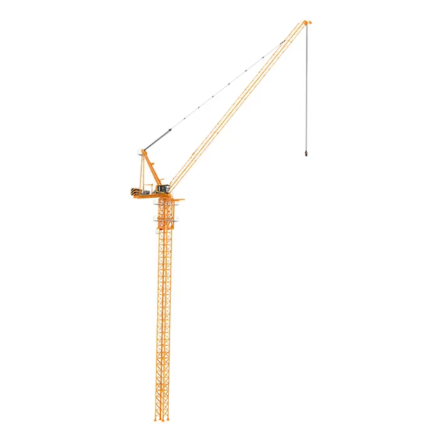 6t Luffing Jib Tower Crane 80tm 39.5m Height CE Approved Industrial S Series XGL80-6S Gearbox Motor Engine High Load Moment