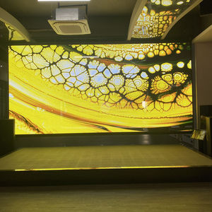 Tùy chỉnh linh hoạt trong suốt Holographic <span class=keywords><strong>3D</strong></span> phim đầy đủ màu sắc video tường quảng cáo Glass dính siêu hoạt hình đồ họa - Product Image 3