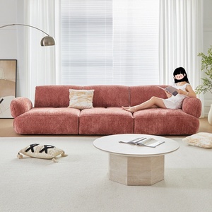 Canapé modulaire 3 places Cloud, canapé sectionnel incurvé confortable à assise profonde pour salon, appartement, meubles de maison - Product Image 3