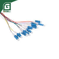 GETEKnet OEM ODM Fibra Optica Singlemode Multimode 12core LC SC FC E2000 APC UPC 1 12 Core Colorful Fiber Optic Pigtail