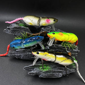 Leurre de surface artificiel type souris/rat 80mm 15.5g, flottant, en plastique, pour la pêche au brochet - Product Image 3