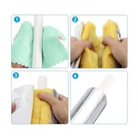 Pipa Insulasi Wol Kaca Berlapis Aluminium Foil, Tabung Serat Kaca Penyerap Panas dan Suara