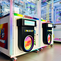 Machine de jeu d'arcade attrayante et lumineuse, machine à griffes, machine à grue à jouets colorée, machine à prix