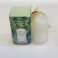 Déodorant anti-transpirant minéral transparent vegan CHK en stick solide, sans alcool, unisexe