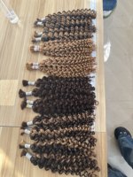 Vague d'eau cambodgienne cheveux en vrac pour les femmes humides et ondulés cheveux humains en vrac pour tressage tresses Extensions Bundles