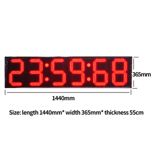 Tableau d'affichage LED mural multisports 12 pouces, affichage simple face pour basketball et football en salle, télécommande sans fil, alimentation par prise secteur - Product Image 5