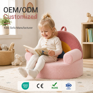 <span class=keywords><strong>Fauteuil</strong></span> en mousse écologique OEKO-TEX pour tout-petits avec fermeture éclair dissimulée pour la protection de la peau, idéal pour les chambres d'enfants de luxe - Product Image 1