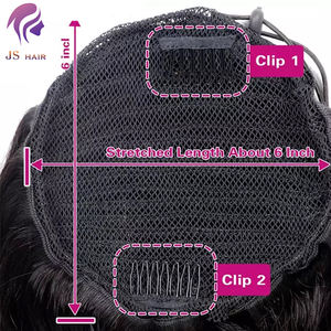 Xinran — extensions capillaires en fibre synthétique, <span class=keywords><strong>queue</strong></span> <span class=keywords><strong>de</strong></span> <span class=keywords><strong>cheval</strong></span> afro bouffante crépue, cordon <span class=keywords><strong>de</strong></span> serrage, pour vente, nouveau design japonais, <span class=keywords><strong>2022</strong></span> - Product Image 5