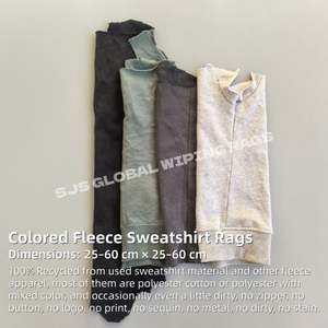 Paños de Limpieza de Felpa Suave 100% Algodón de Colores Mezclados, de Alta Eficiencia y Bajo Costo, para Uso Industrial - Product Image 2