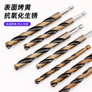 Foret hélicoïdal Luwei Tools 2-16 mm, finition dorée, pour perçage du métal, foret en alliage d'acier inoxydable - Product Image 2