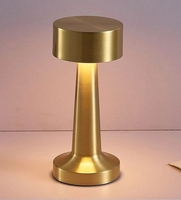 Lampe de table rechargeable à contact LED de qualité supérieure conçue pour les repas Hôtel Bar Café Finition antique Chambre Veilleuse Salon