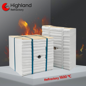 Module en fibre céramique <span class=keywords><strong>de</strong></span> qualité supérieure 1260 ° C 220 kg/m³ pour la revêtement des fours industriels - Structure pliée et installation sans soudure - Product Image 1