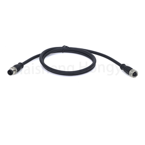 Kabel Konektor 2 Pin Kode M12 3m 20AWG Male/Female IP67 Tahan Air untuk Sensor Proximitas & Otomasi Industri - Product Image 2